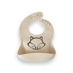PLUM Silicone Bib Fox - Sand - Bubba Blue Australia