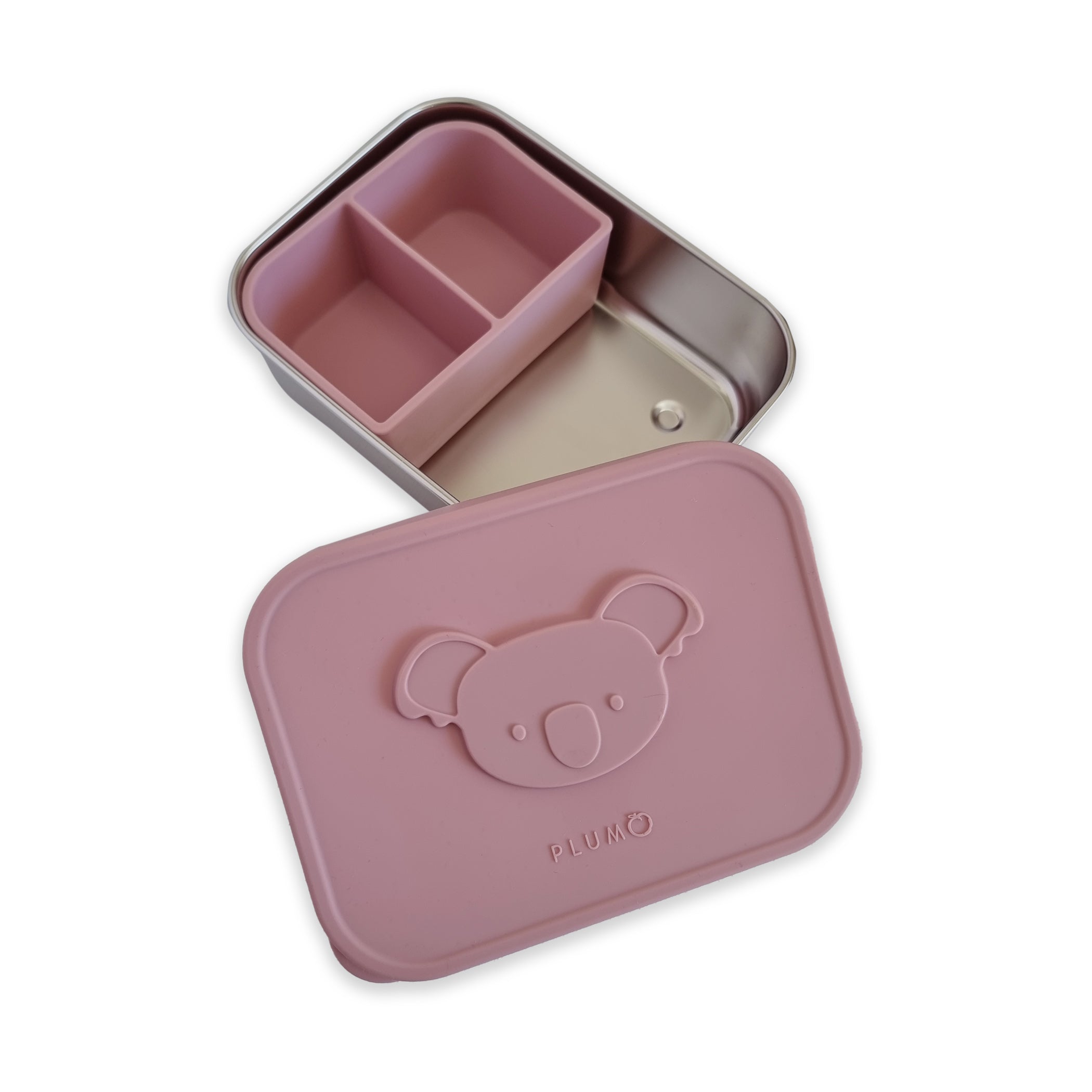 PLUM Stainless-steel Bento Snack Box - Dusty Berry