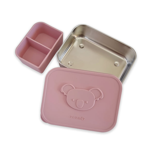 PLUM Stainless-steel Bento Snack Box - Dusty Berry