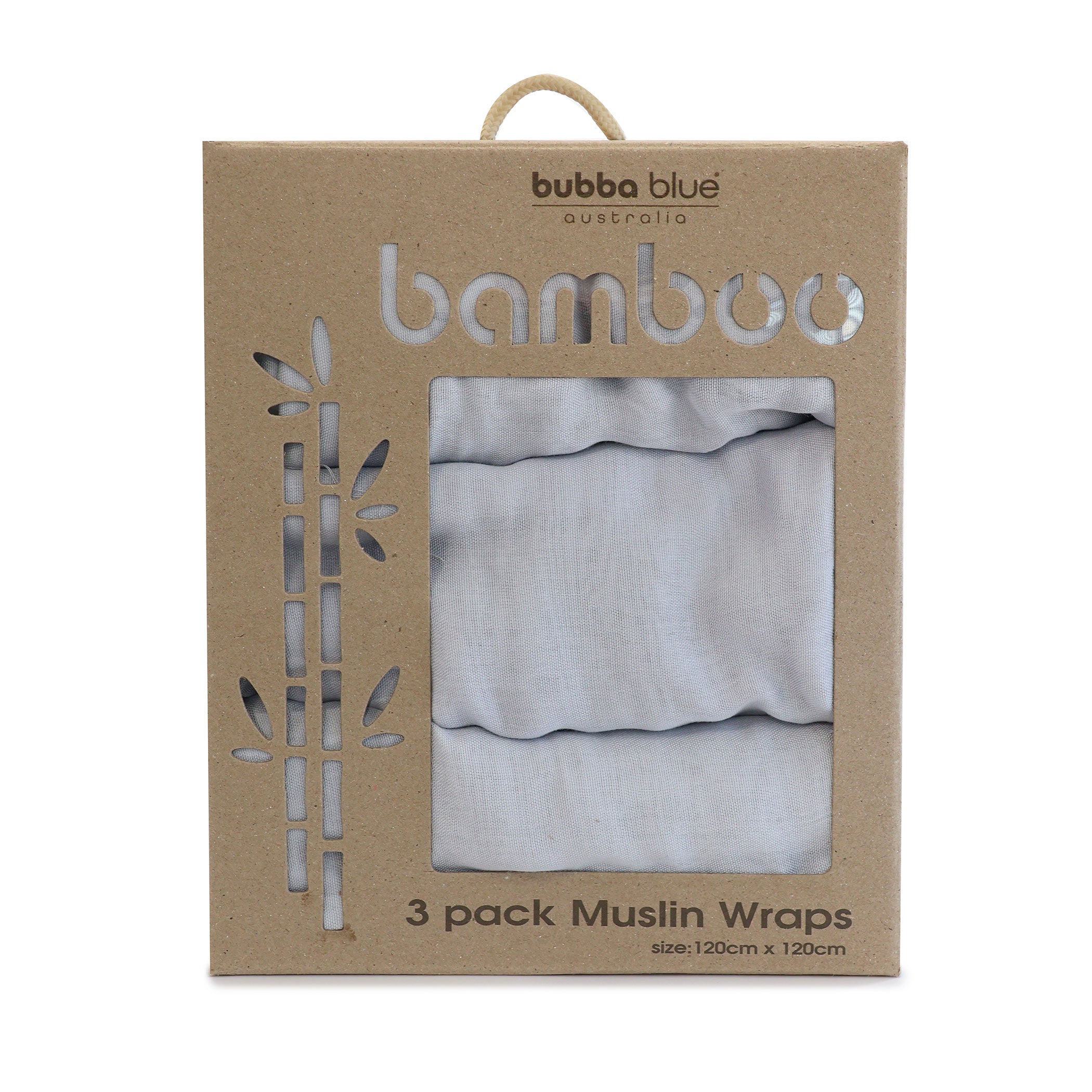 Bamboo Grey 3pk Muslin Swaddle Wraps