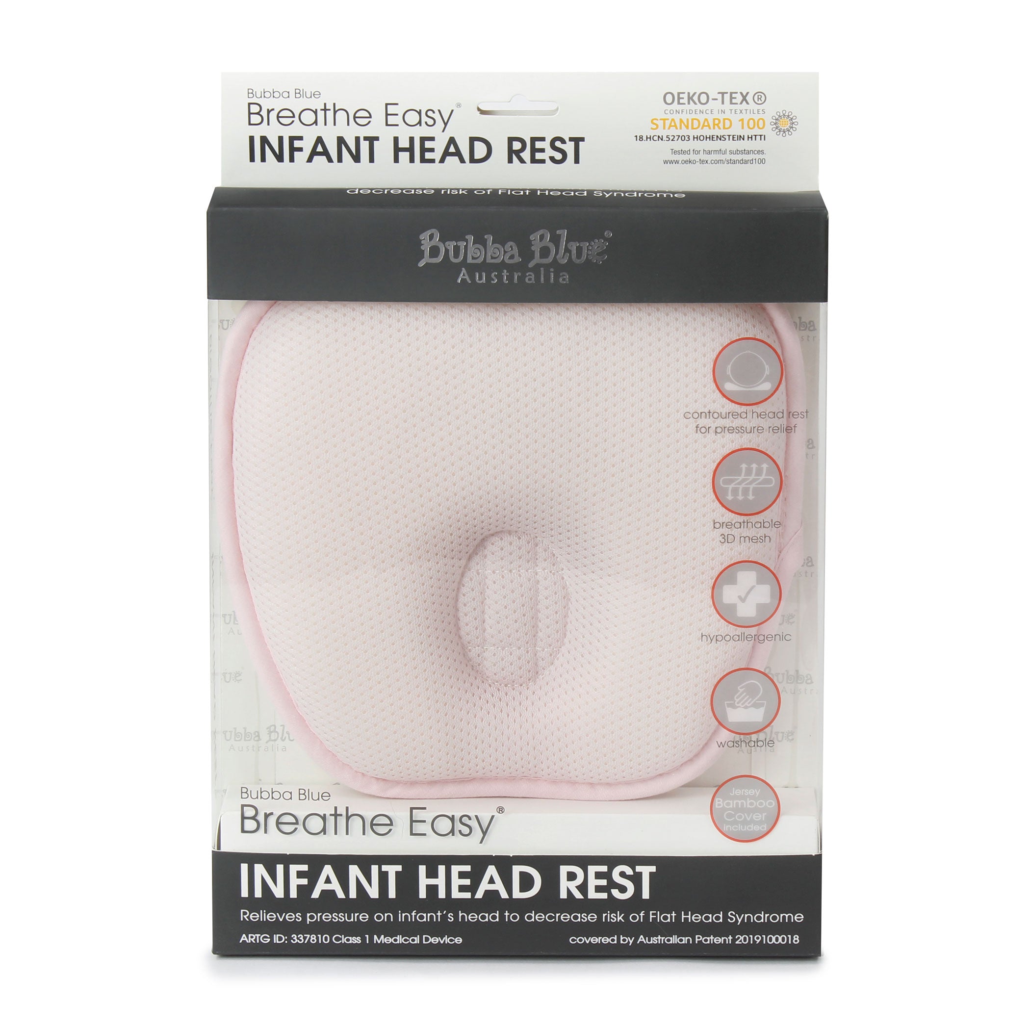 Breathe Easy® Infant Head Rest - Pink