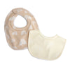 Nordic 2pk Dribble Bibs Vanilla/Latte