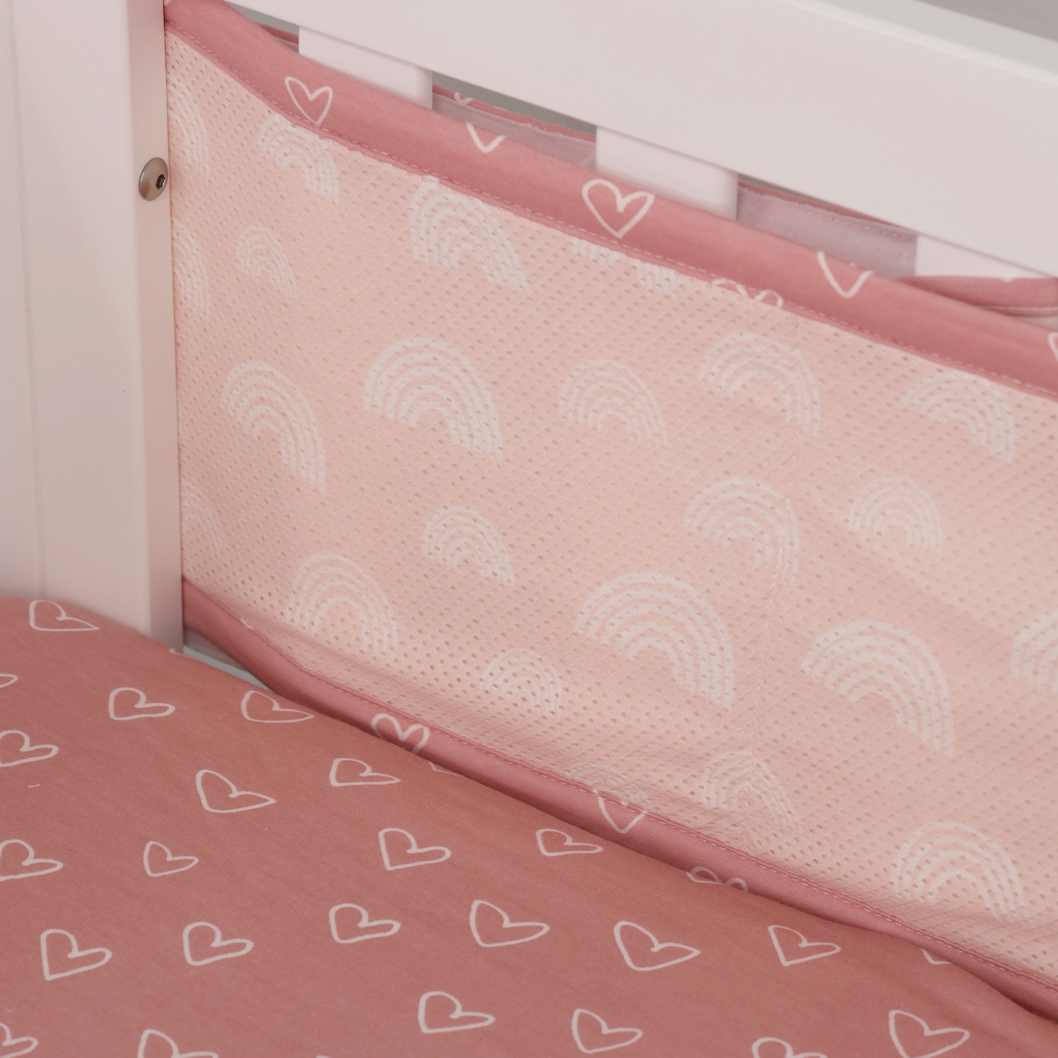 Nordic Breathe Easy® Air+ Cot Liner Dusty Berry/Rose