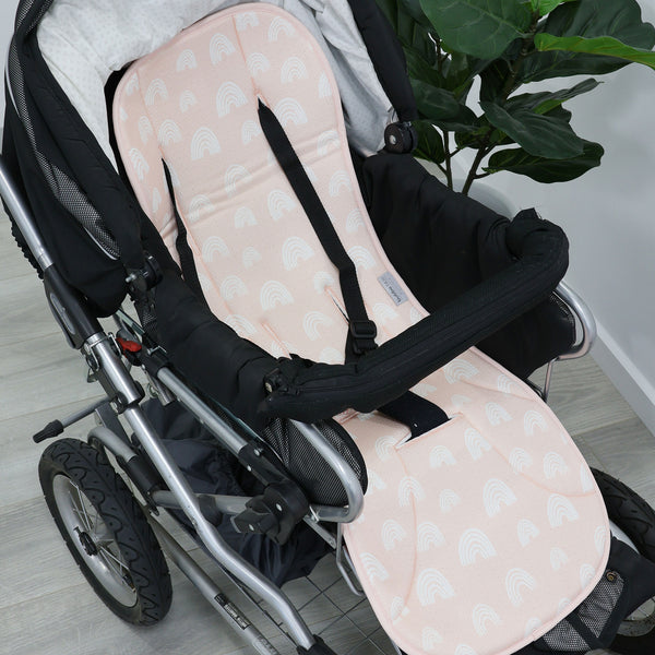 Nordic AIR+ Reversible Pram Liner - Berry/Rose