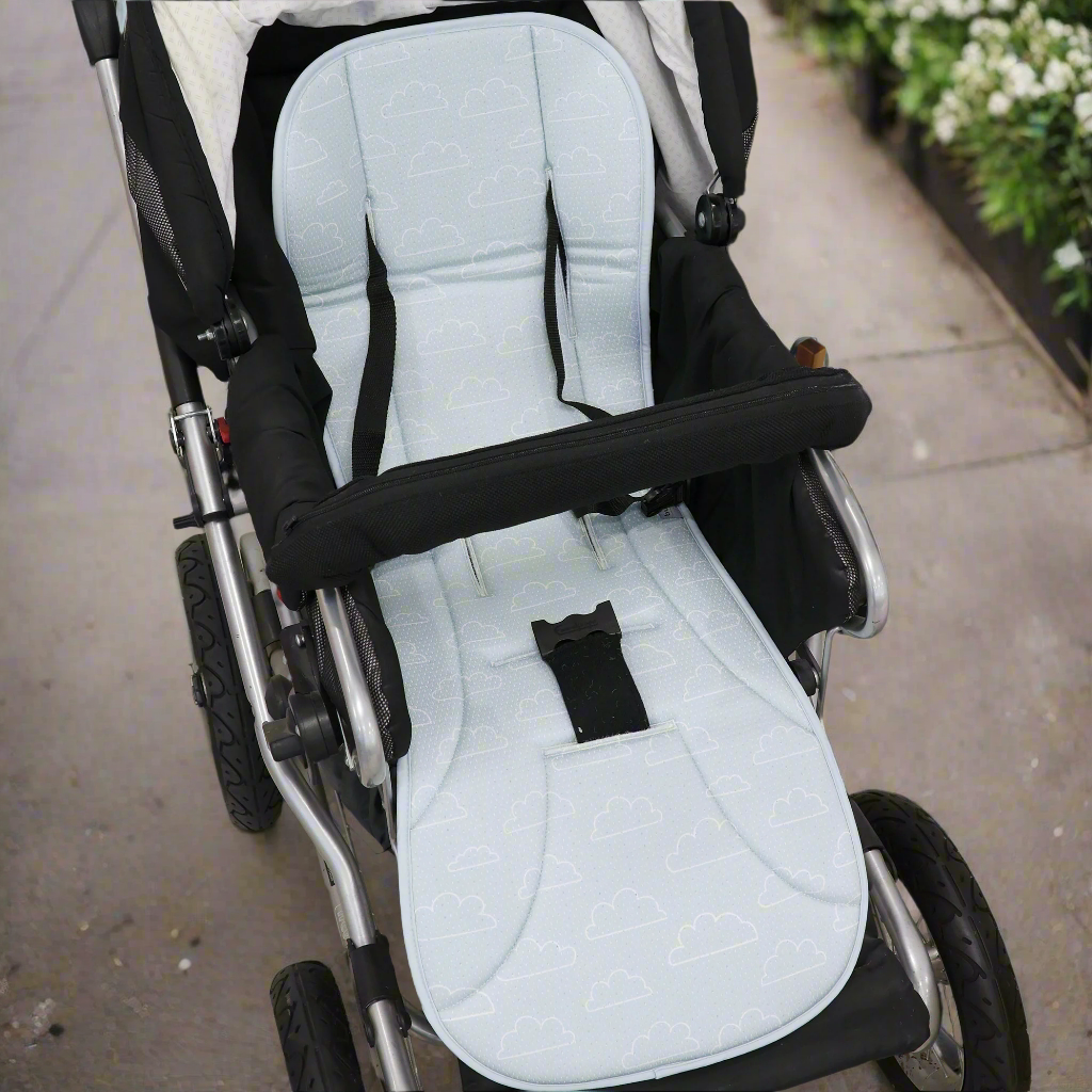 Nordic AIR+ Reversible Pram Liner - Sky/Mint