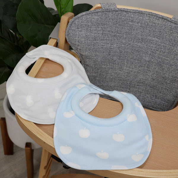 Nordic Sorbet 2pk Dribble Bibs Apple/Pineapple