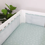 Nordic Air+ Cot Liner Dusty Sky/Mint - Bubba Blue Australia