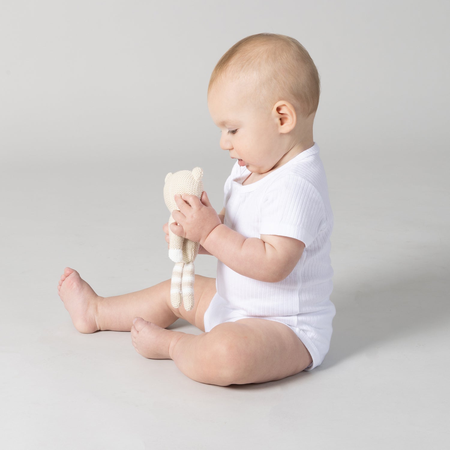 Nordic Baby Knit Rattle Sand