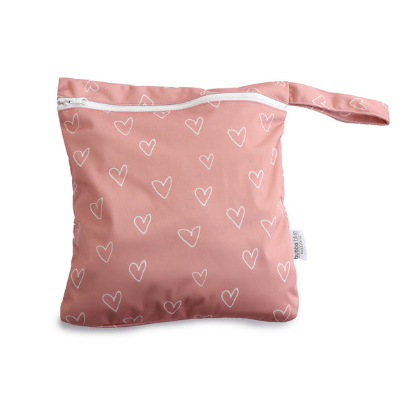 2x Nordic Wet Bag Bundle - Berry Hearts & Sand Rainbow