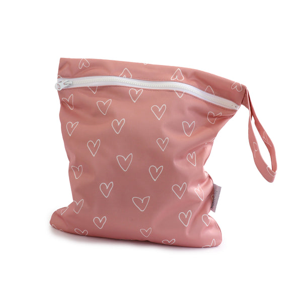2x Nordic Wet Bag Bundle - Berry Hearts & Sand Rainbow