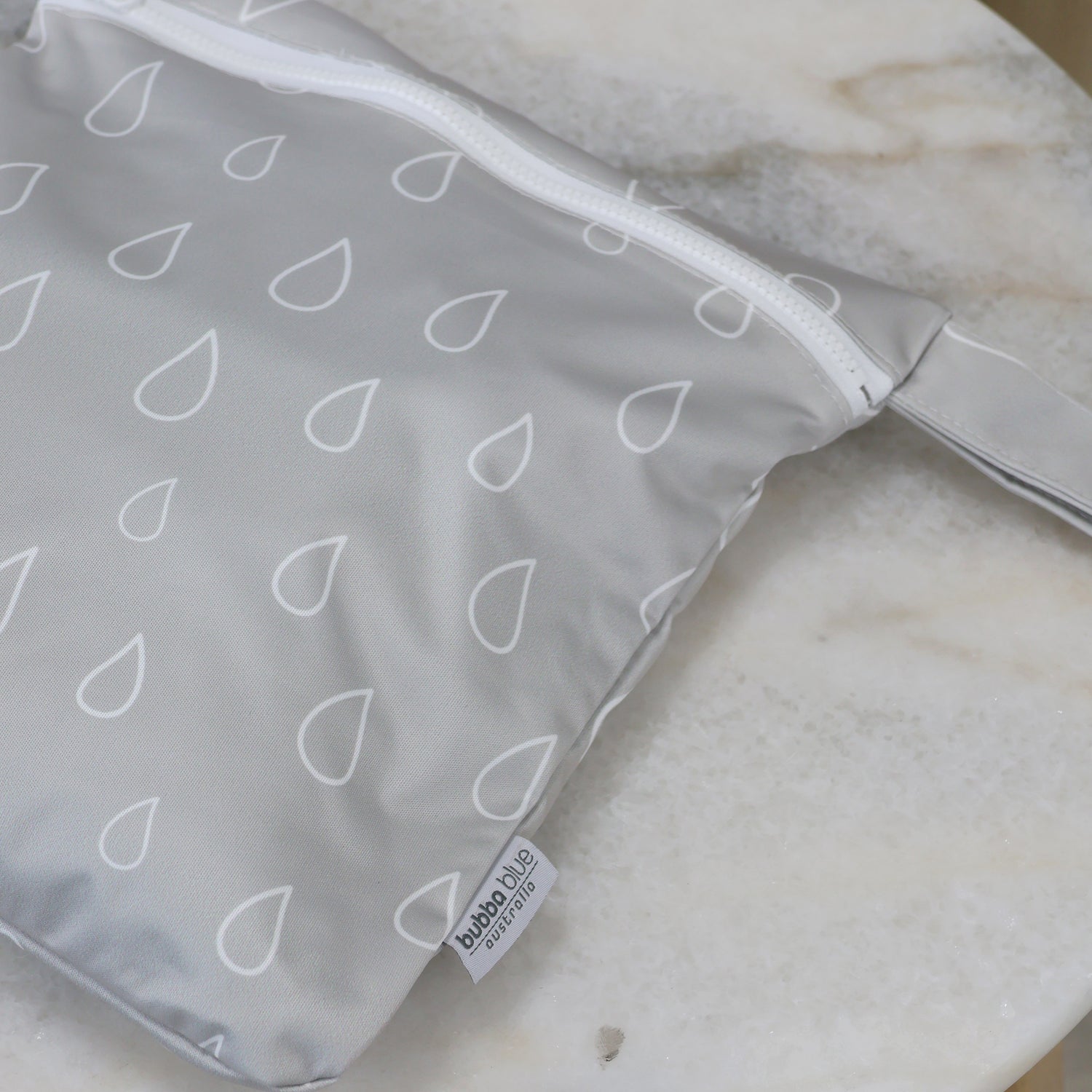 Nordic Wet Bag Grey Raindrop - Bubba Blue Australia