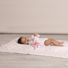 Nordic Reversible Cot Quilt/Playmat Dusty Berry/Rose