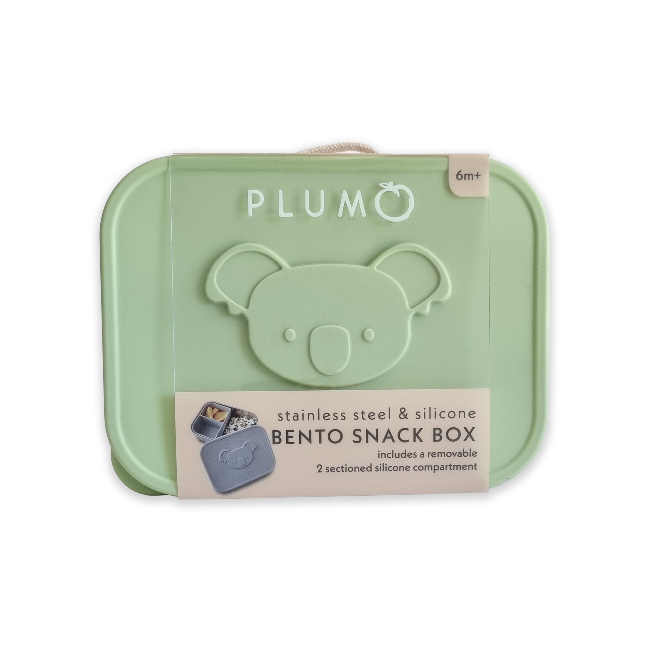 PLUM Stainless-steel Bento Snack Box - Olive