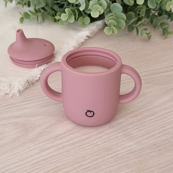 Plum Silicone Sippy Cup - Dusty Berry