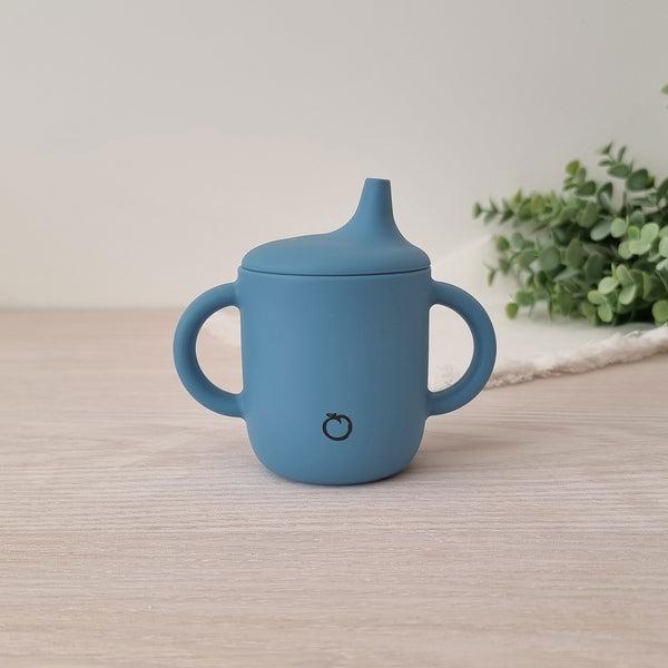 Plum Silicone Sippy Cup - Teal