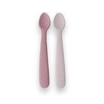 PLUM 2 Pack First Feeding Spoons - Dusty Berry & Rose - Bubba Blue Australia