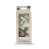 2PK Silicone Soothers - Olive & Pesto (0-6M)