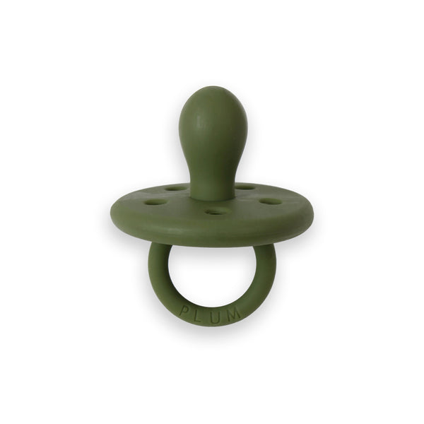 2PK Silicone Soothers - Olive & Pesto (0-6M)