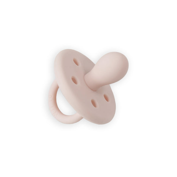 4PK Silicone Soothers Bundle - Snow & Salmon Pink