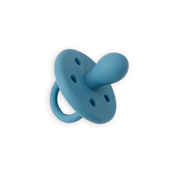 4PK Silicone Soothers Bundle - Snow & Teal