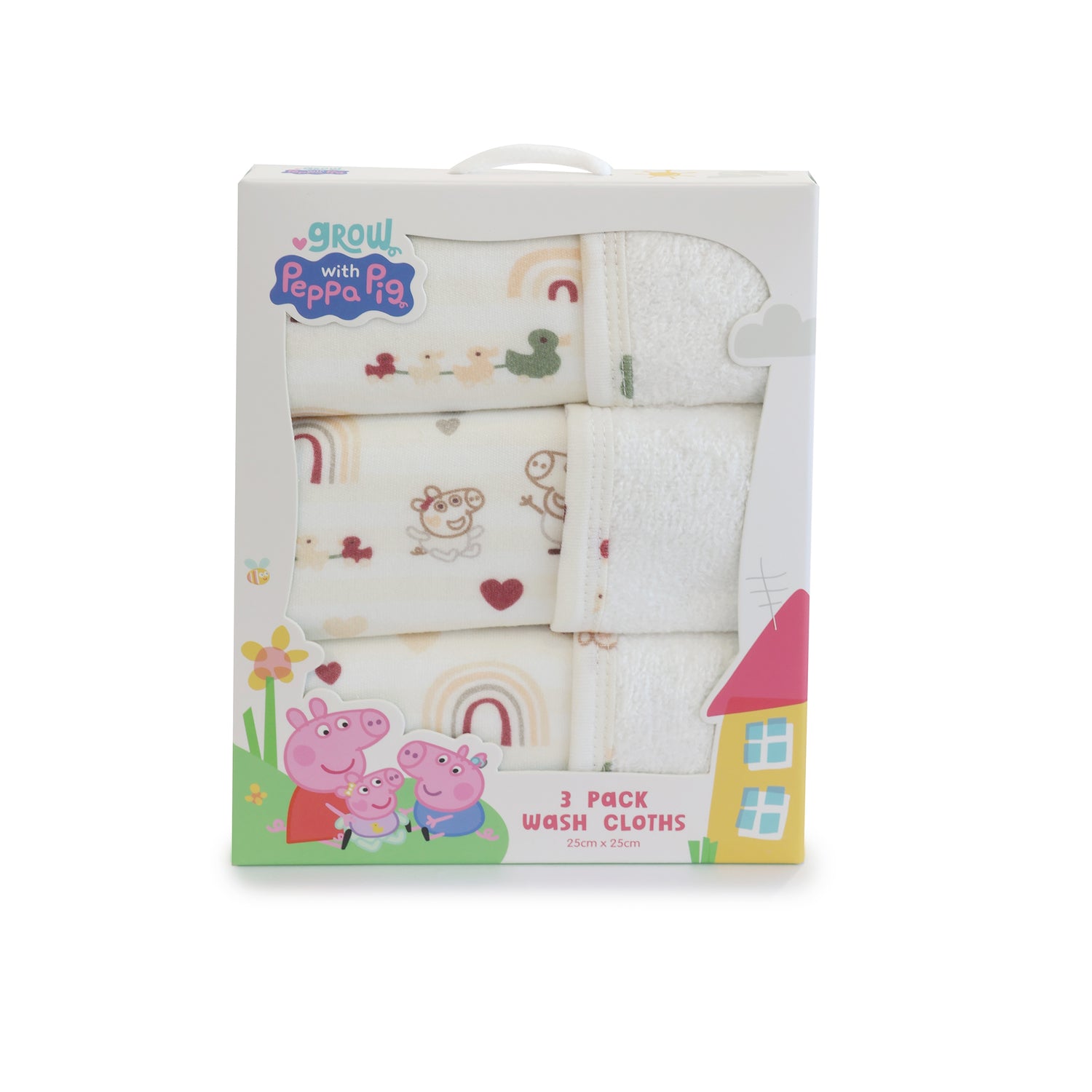 Peppa Pig 3pk Face Washers