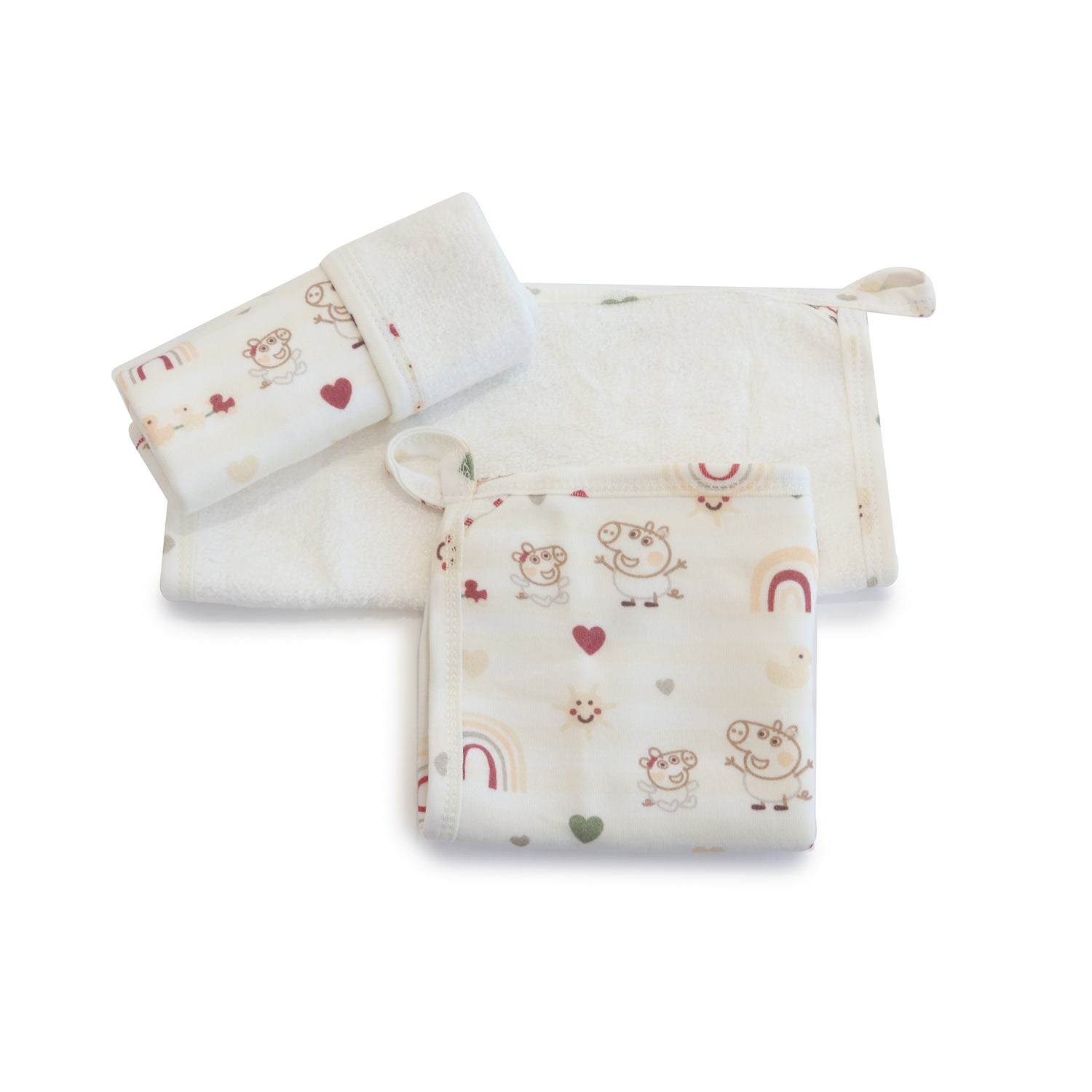 Peppa Pig 3pk Face Washers