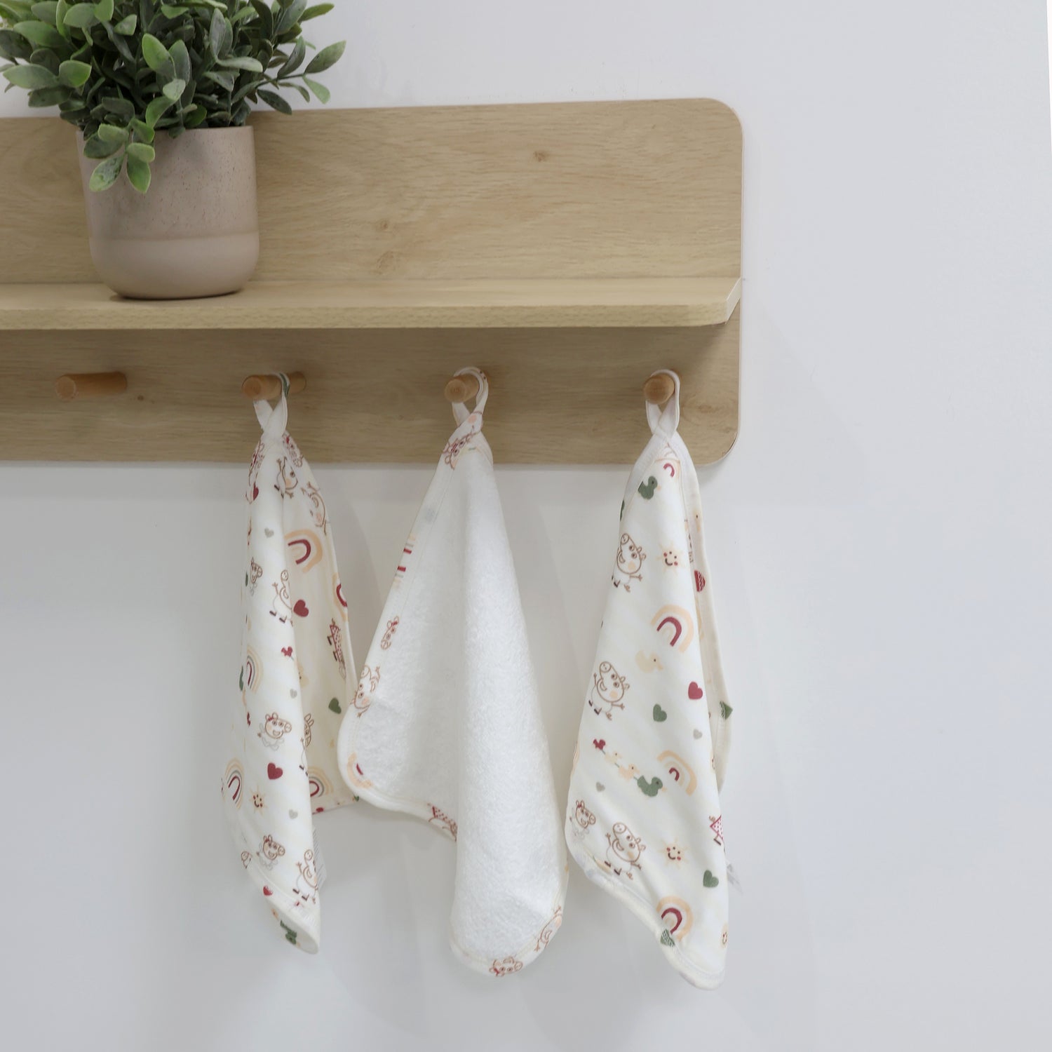 Peppa Pig 3pk Face Washers