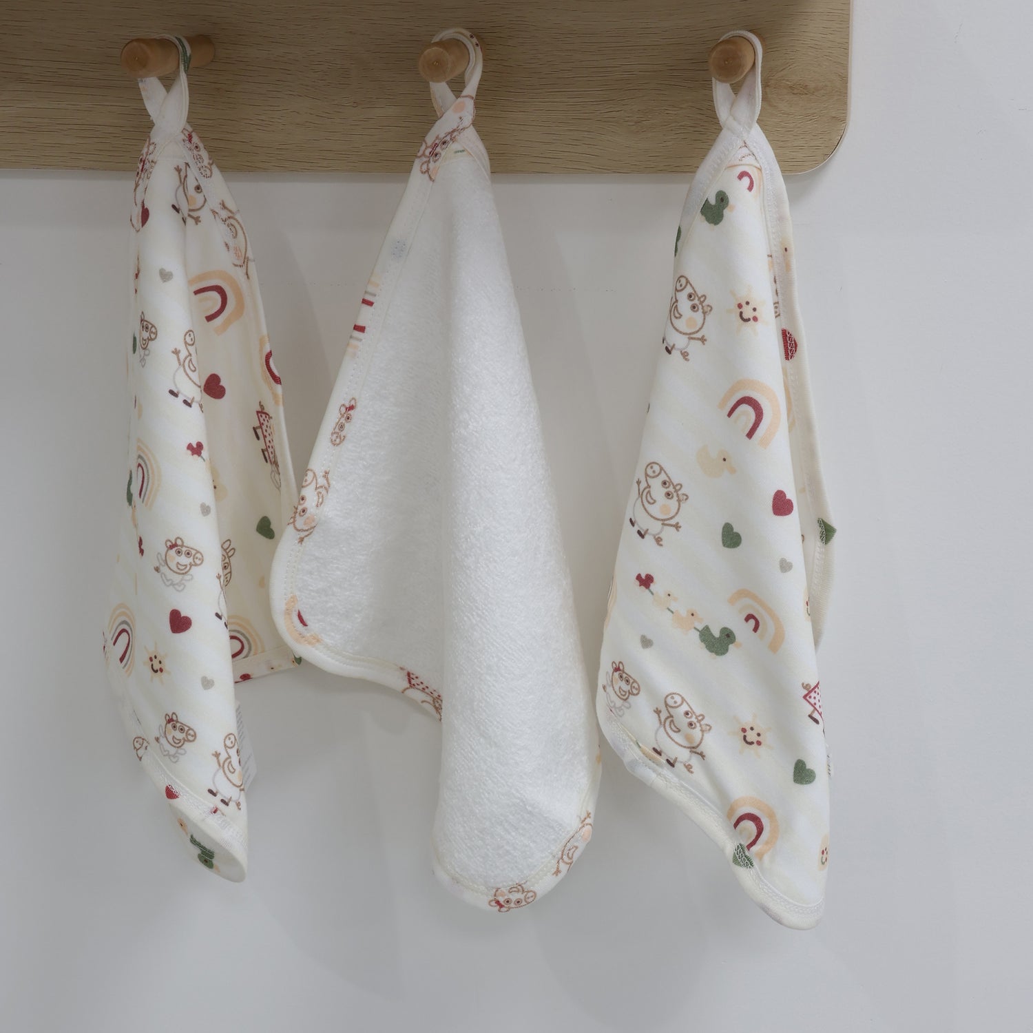 Peppa Pig 3pk Face Washers