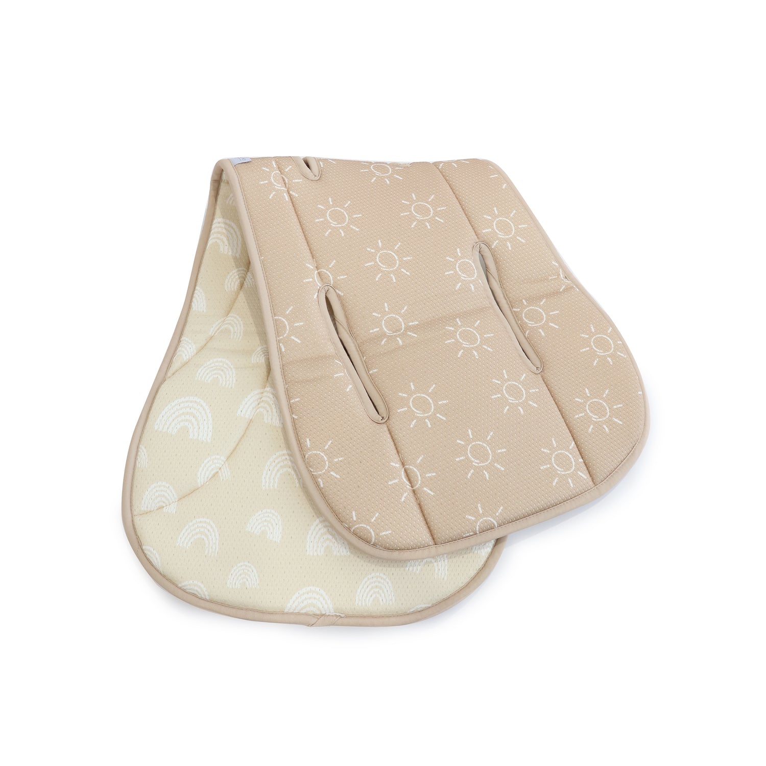 Nordic AIR+ Reversible Pram Liner - Sand/Nutmeg