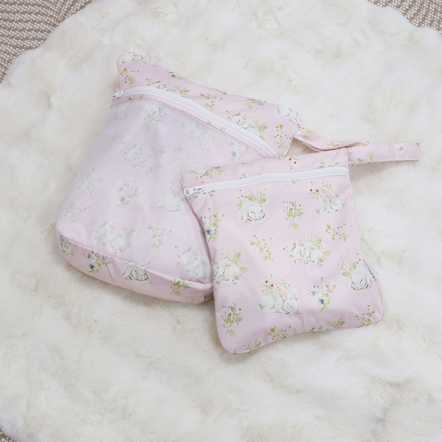 Sleeping Bunny 2pk Wet/Dry Bags Bundle - 25x28cm & 30x35cm