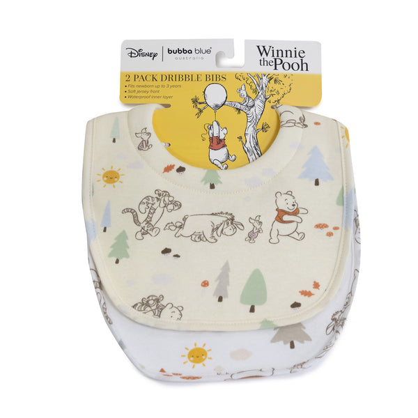 Disney Winnie the Pooh 2pk Dribble Bibs