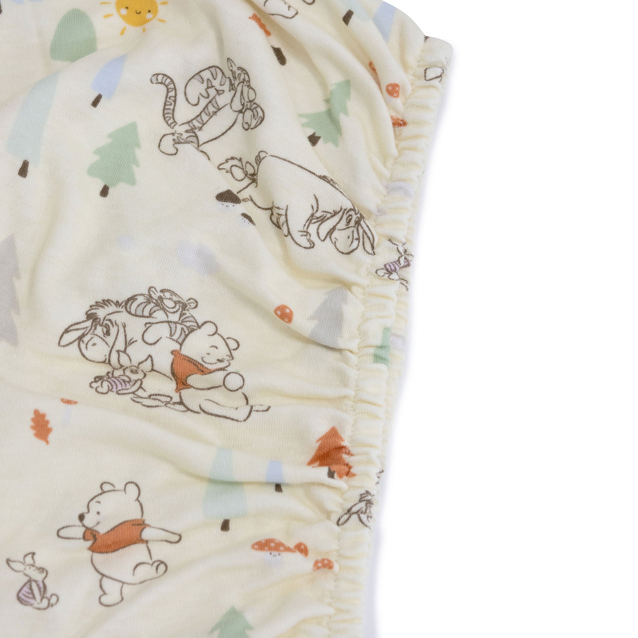 Disney Winnie the Pooh Co Sleeper/Bedside Sleeper Bundle - Fitted Sheet, Bib, Security Blanket, Face Washer, Cuddle Blanket, Cot Quilt, Hooded Towel