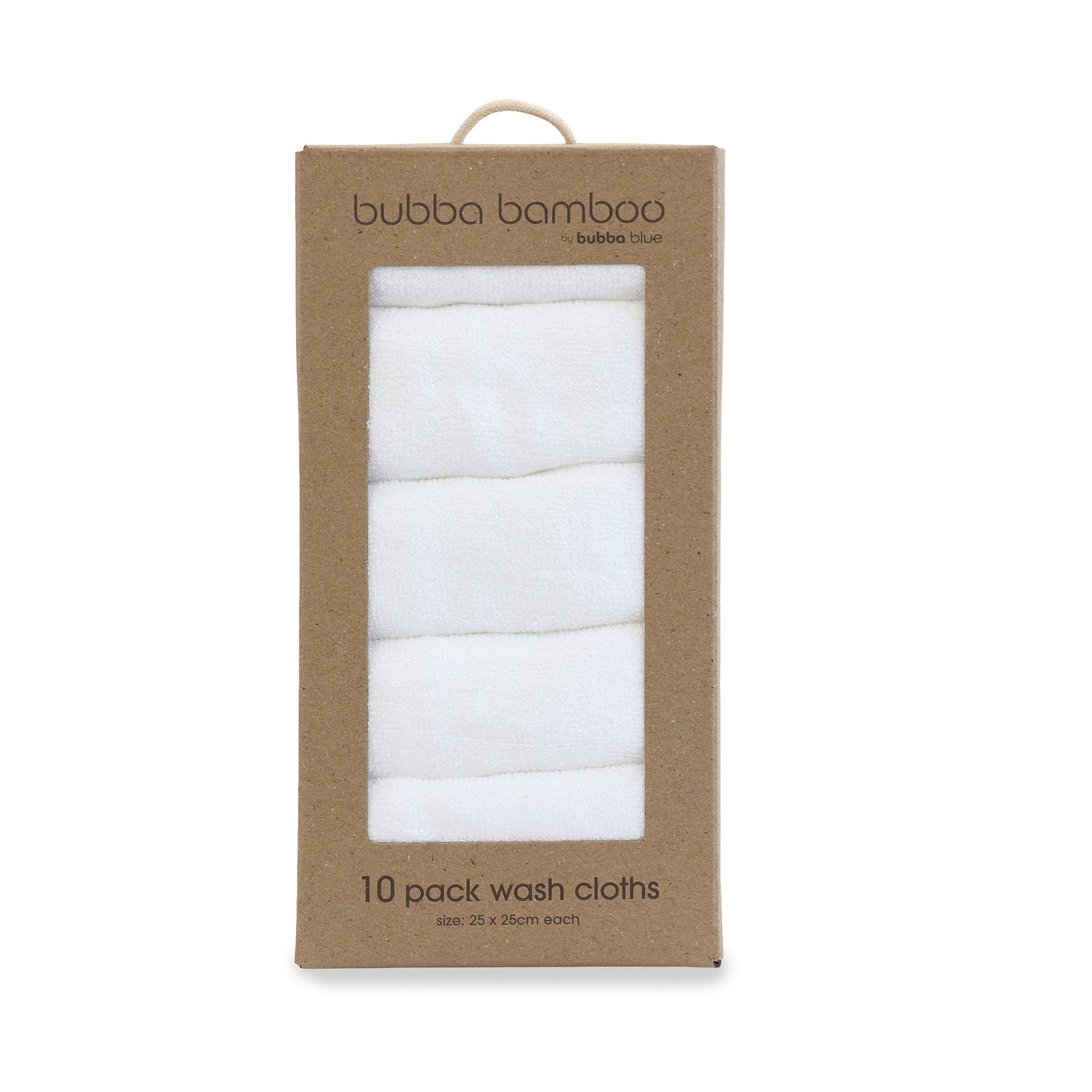 Bamboo White 10pk Wash Cloths