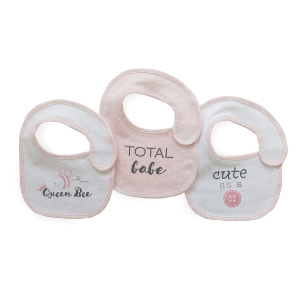 Bilbi 3pk Bibs Newborn Slogan