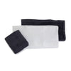 Nordic 3pk Wash Cloths Charcoal/White