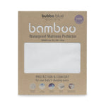 Bamboo White Cradle Waterproof Mattress Protector - Bubba Blue Australia