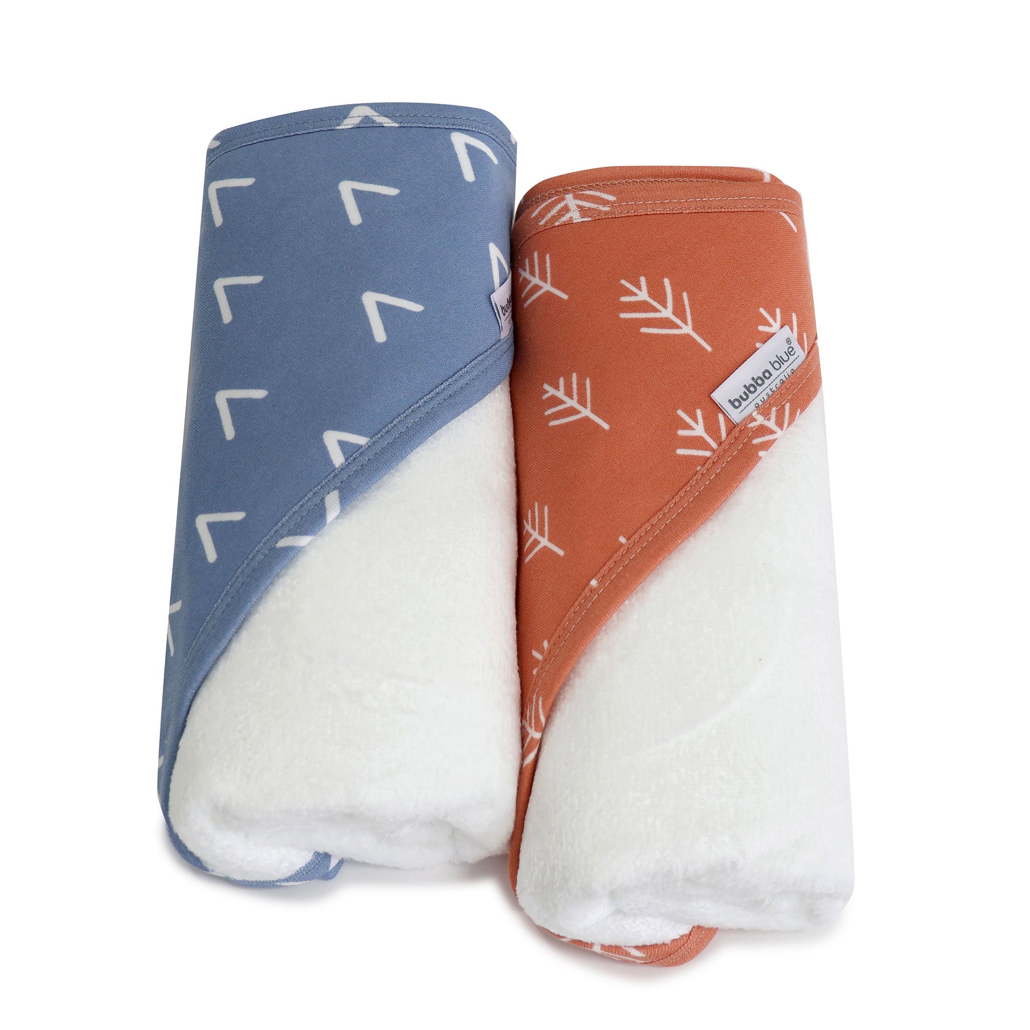 Nordic 2pk Hooded Towel Denim/Clay