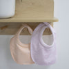 Nordic 2pk Dribble Bibs Dusty Peach/Lilac