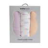 Nordic 3pk Muslin Wraps Peach/Lilac