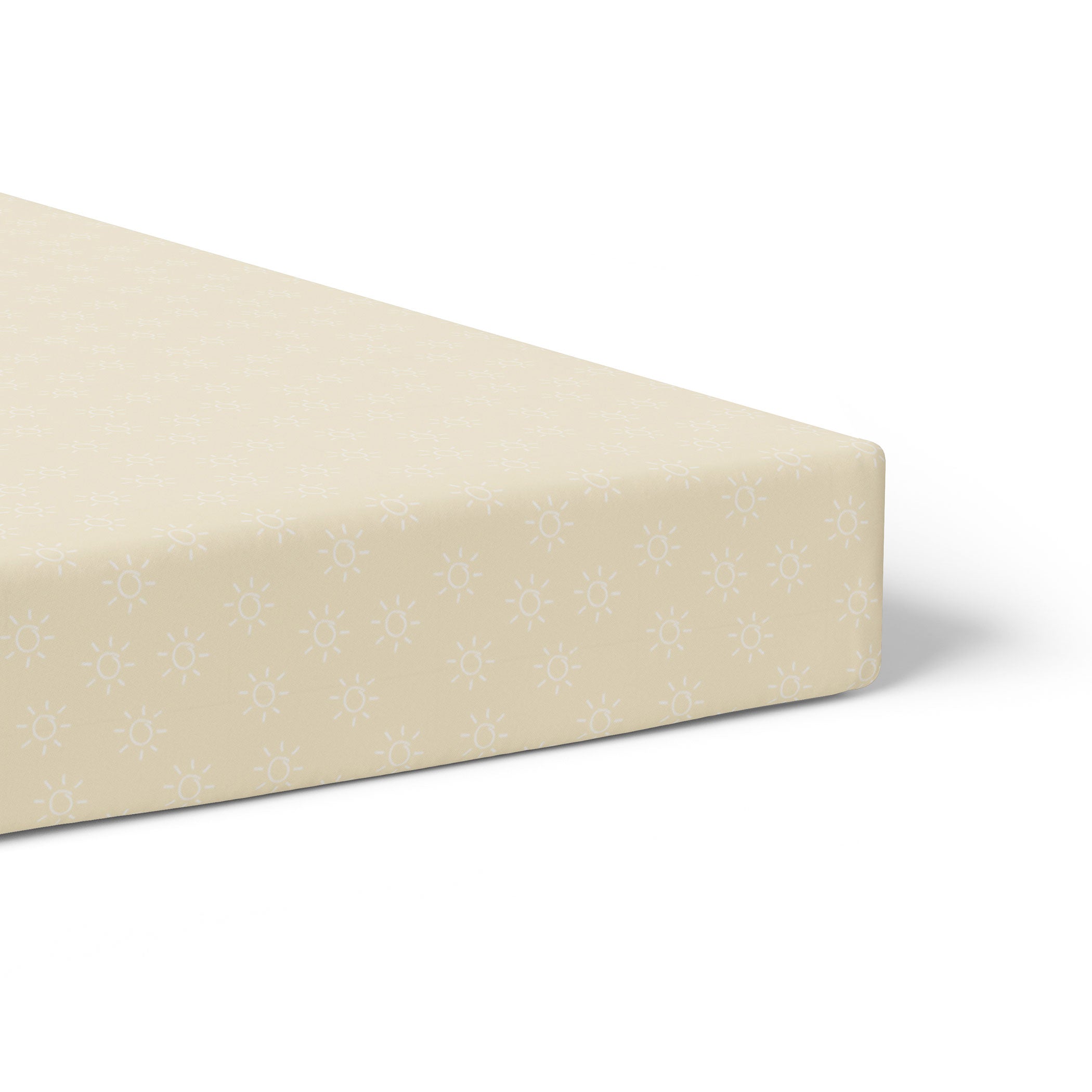 Nordic 2pk Jersey Cot Fitted Sheets Vanilla/Latte