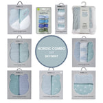 Nordic Cot Combo - Sky/Mint - Bubba Blue Australia