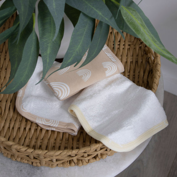 Nordic 3pk Wash Cloth Dusty Vanilla/Latte