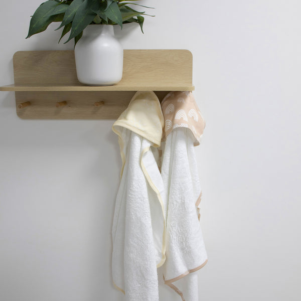 Nordic 2pk Hooded Towel Vanilla/Latte