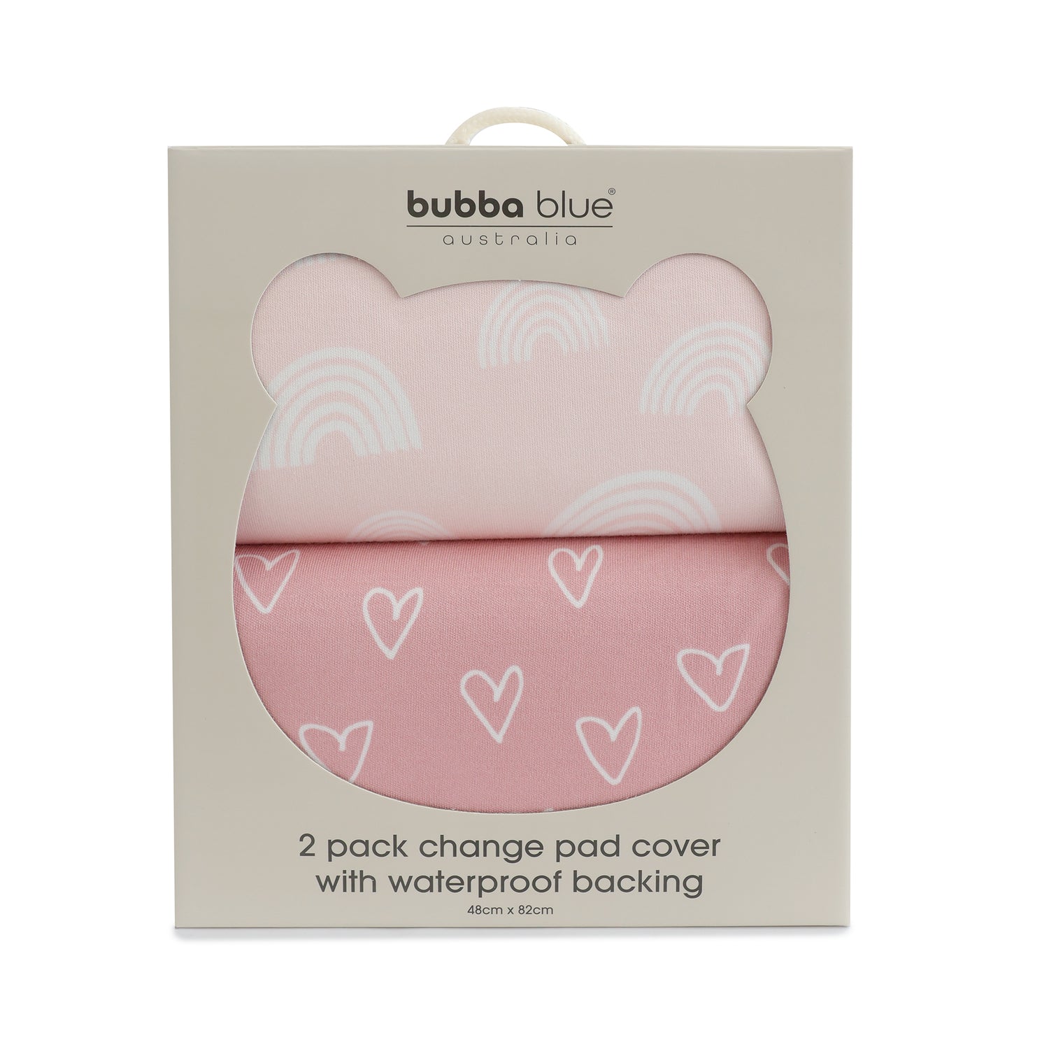Nordic 2pk Waterproof Change Pad Covers Dusty Berry/Rose