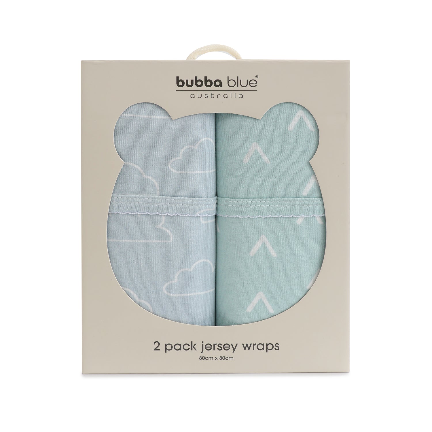 Nordic 2pk Jersey Wrap Dusty Sky/Mint