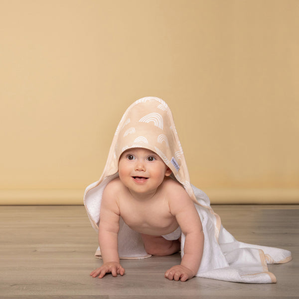 Nordic 2pk Hooded Towel Vanilla/Latte