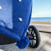 Confetti Cot Knit Blanket - Navy