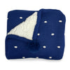 Confetti Cot Knit Blanket - Navy