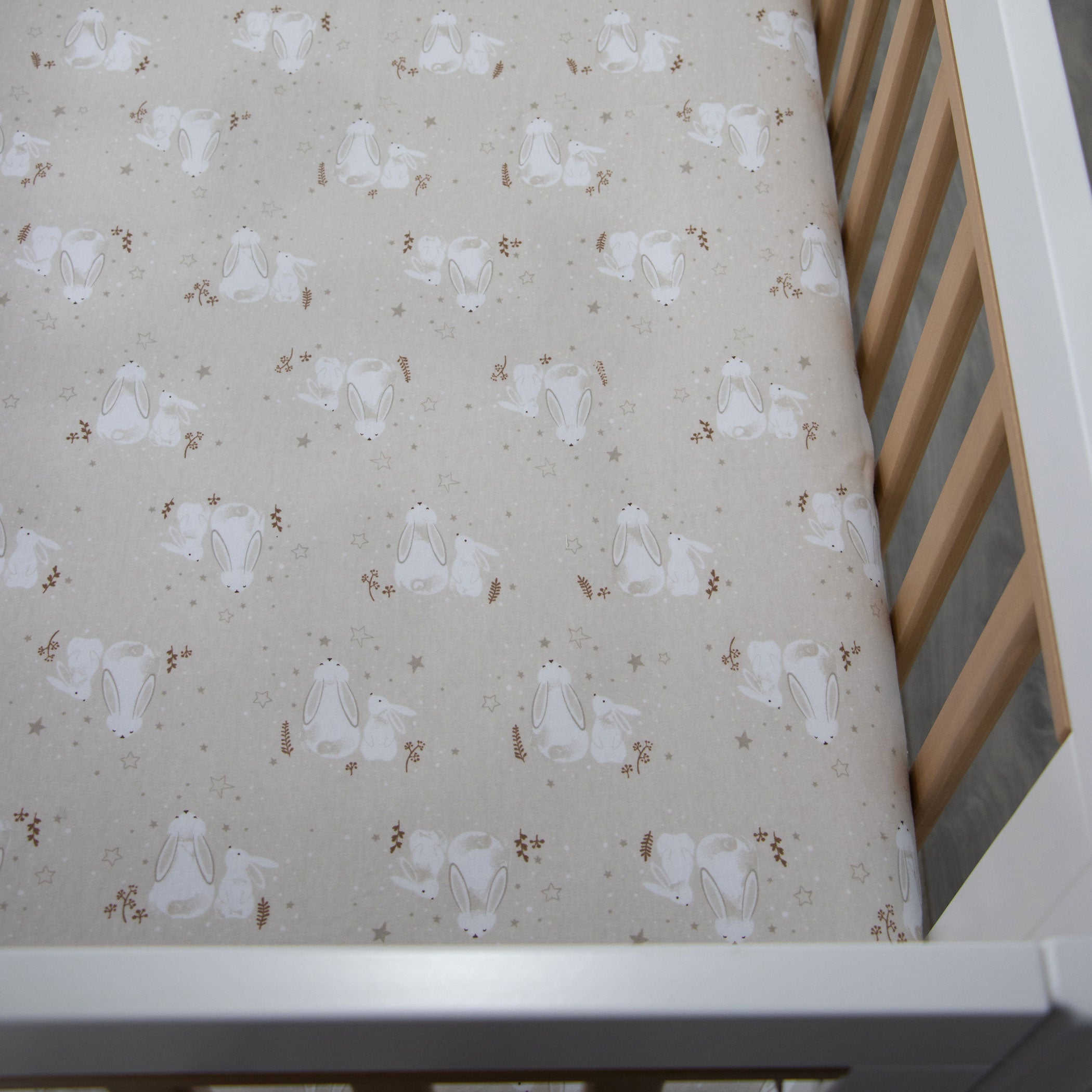 Bunny Dreams Jersey Cot Fitted Sheet