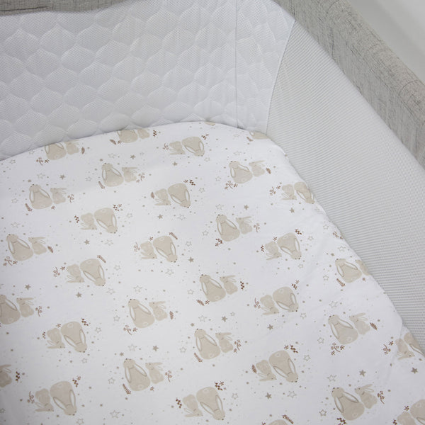 Bunny Dreams Jersey Co Sleeper/Bedside Sleeper Fitted Sheet